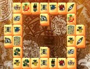 古代文字の上海パズルゲーム「Aztec Tower Mahjong」