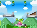マリオをピーチ姫の所に誘導させるパズル マリオブロックジャンプ2
