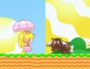 ピーチ姫を操作して進むアクションゲーム ピーチアドベンチャー