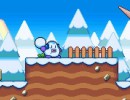 雪を投げ敵を凍らして倒すアクション スノーテイル