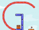 キャラを引っ張って旗まで飛ばす物理ゲーム Jumping Box