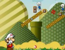 ファイヤーを投げて敵を倒すゲーム マリオファイヤーバウンス 2