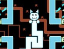 アルファベットを取りながらネコを操作するゲーム Longcat Nomcat