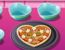 料理ゲーム バレンタインピザ