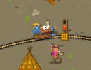 列車を誘導させて金袋をゲットするパズルゲーム ウェストトレイン 2