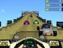 空中道路の本格カーレースゲーム コースターレーサー