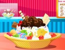 アイスクリームトッピングゲーム チョコレートバニラアイスクリーム