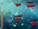 赤い魚を倒していくアクション防衛ゲーム レッドエクスティンクション