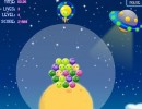 泡を飛ばして消していくパズルゲーム スペースバブルス