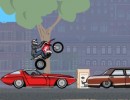 警官の追跡から逃げるモトクロスバイクゲーム ラッシュアワーモトクロス