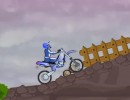 障害物を乗り越えていくモトクロスバイクゲーム ファニーバイク