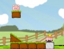 豚を安全に地上に降ろしてあげるパズルゲーム ピッグレスキュー