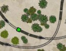 列車を接触させないように信号を操作するパズルゲーム レールウェイマン
