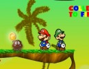 マリオとルイージが協力をして進むアクションゲーム マリオゴールドラッシュ