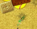 様々な虫を退治していく幼虫のアクションゲーム バグランページ