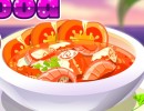 料理ゲーム トマトシーフードスープ