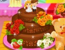 料理ゲーム ウェディングチョコレートケーキ