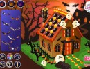 ハロウィン風の家を作るデコレーションゲーム キャンディーハロウィンハウス