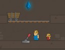 2人の採掘員が協力して宝石を集めるアクションパズル Minerics