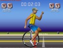 4つのキーのみで選手を走らせる一輪車ゲーム ASKL