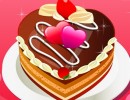 チョコレートケーキデコレーションゲーム バレンタインデーケーキ