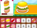 指定されているハンバーガーを作るゲーム バーガーショップ ファーストフード