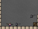 洞窟の中のロボを倒して進むアクションゲーム ケイブ ウィズ ロボット