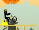 棒人間が自転車で障害物を乗り越えて進むゲーム スティックマン バイク