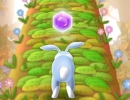 宝石を取りながら進むウサギのランニングアクションゲーム ホップ ドント ストップ