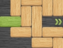 緑色の棒を右側に出すパズルゲーム ウッド スライド