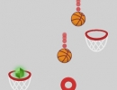 線を引いてバスケットボールをゴールに誘導するゲーム ダンク ライン