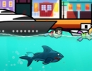 サメを操作して船やヘリを破壊するゲーム アングリー シャーク オンライン
