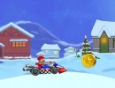 クリスマスの街並みを走るマリオのカーゲーム マリオ クリスマスカート