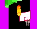 階段をドリブルしてゴールにシュートするバスケゲーム スパイラル ジャンプ 3D