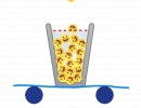 絵文字ボールをグラスへ誘導していくパズルゲーム エモジ グラス