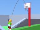 パスを回してゴールにシュートしていくバスケゲーム ボールパス 3D