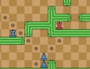 駒を動かして赤い駒を倒すパズルゲーム チェスフォーマー