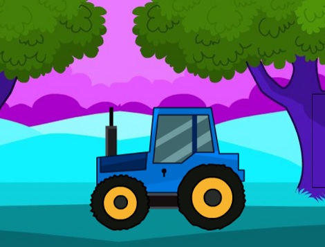 Find The Blue Tractor Key
