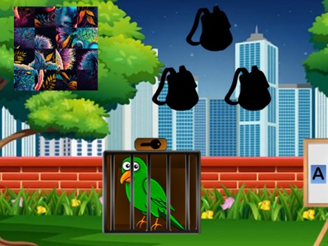 Trapped Wings: The Green Parrot Escape