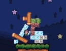 ブロックを積み重ねて星まで誘導するゲーム ホシフランド