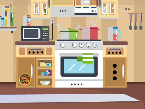 Dazzling Kitchen Door Escape