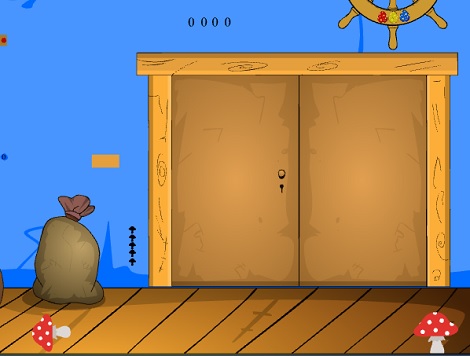 Gleaming Wooden Door Escape