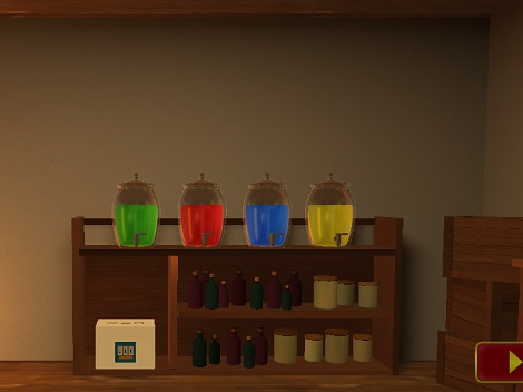 魔法薬の部屋からの脱出
