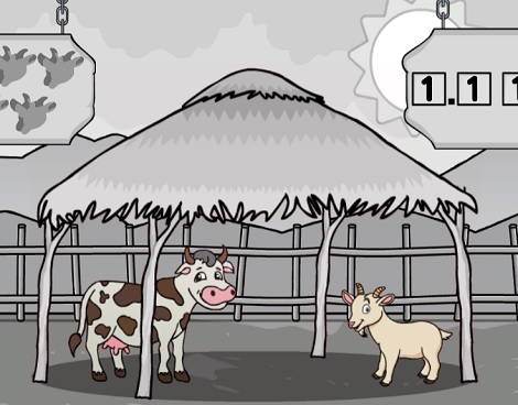 Help The Hungry Cow And Goat