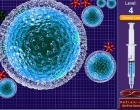 ワクチンでウイルスを消滅させていくパズルゲーム  バイオラボアウトブレイク
